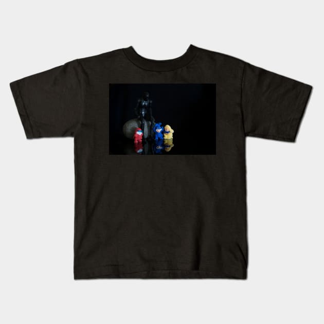 Shadow Man Kids T-Shirt by EugeJ